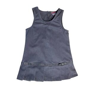 French Toast Girls Navy Blue Pleated School Uniform Jumper Dress Size 2T